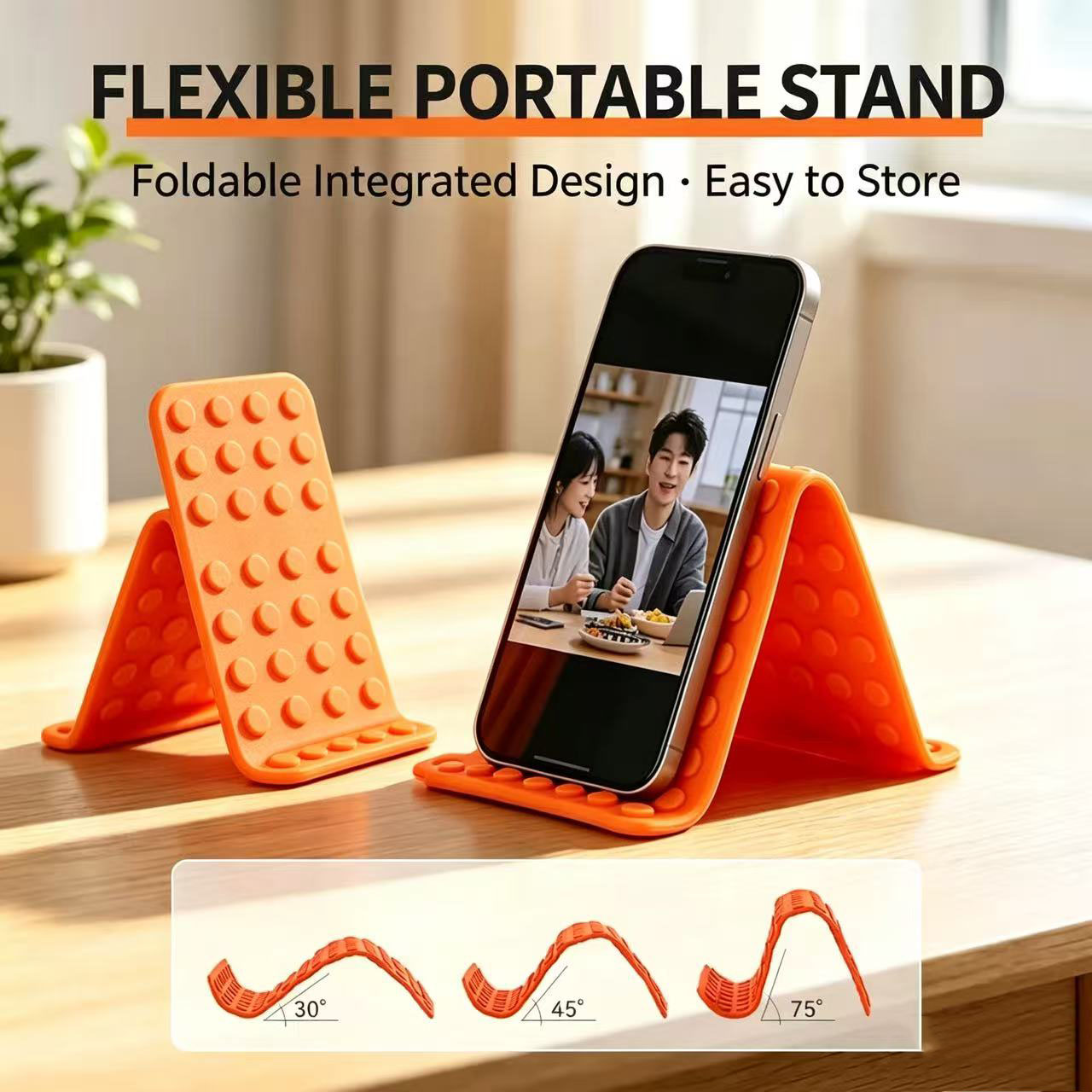 Desk Phone Stand - 휴대용 범용 휴대폰 거치대 각도 조절