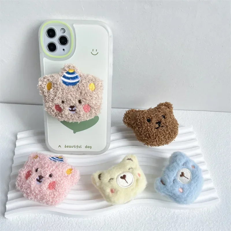 Phone Accessories Vending Machine - 귀여운 곰 모피 재미있는 플러시 접이식