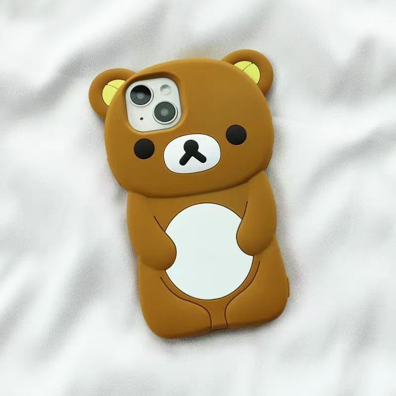 Phone Accessories Online - 릴라쿠마 실리콘 폰 케이스 귀여운 만화