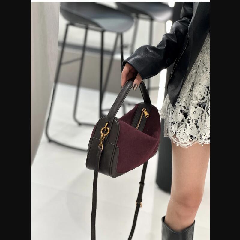 Phone Accessories Brand - 여성용 정품 스웨이드 소 가죽 숄더