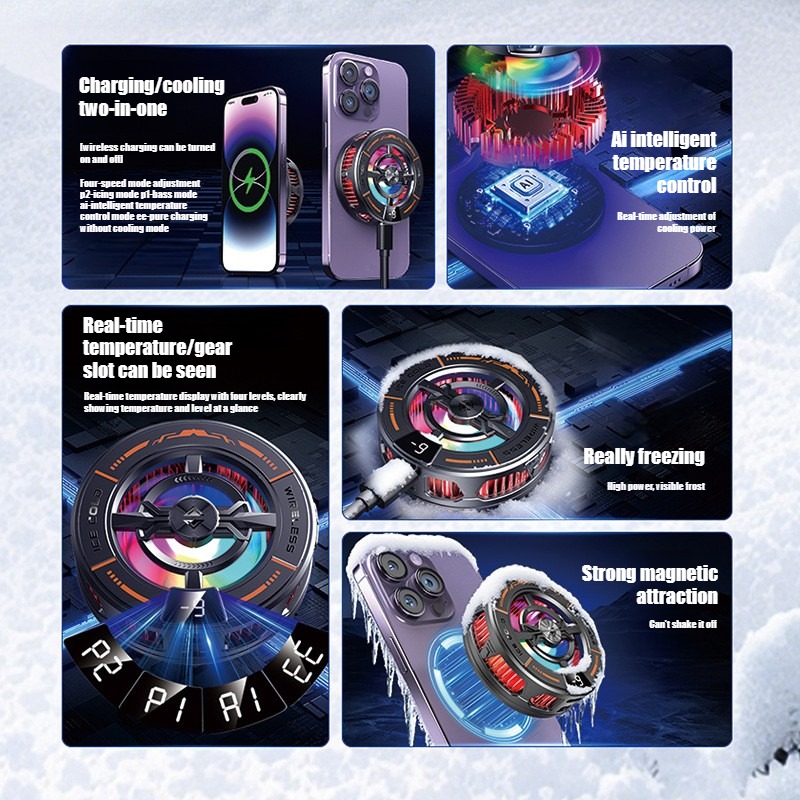 K28 자기 반도체 휴대폰 쿨러(무선 고속 충전기 포함 - Phone Accessories Android 리뷰 및 가격