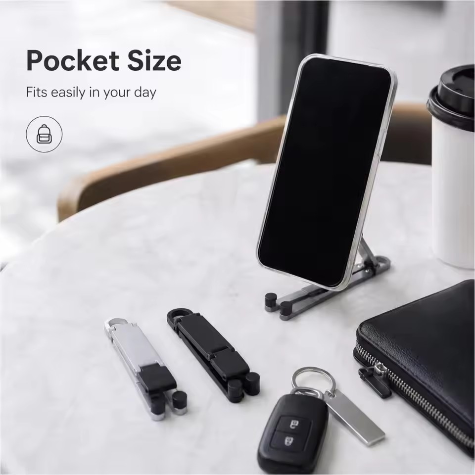 접이식 키체인 폰 스탠드 다각도 조절 가능 경량 아이폰 - Desk Phone Stand 리뷰 및 가격