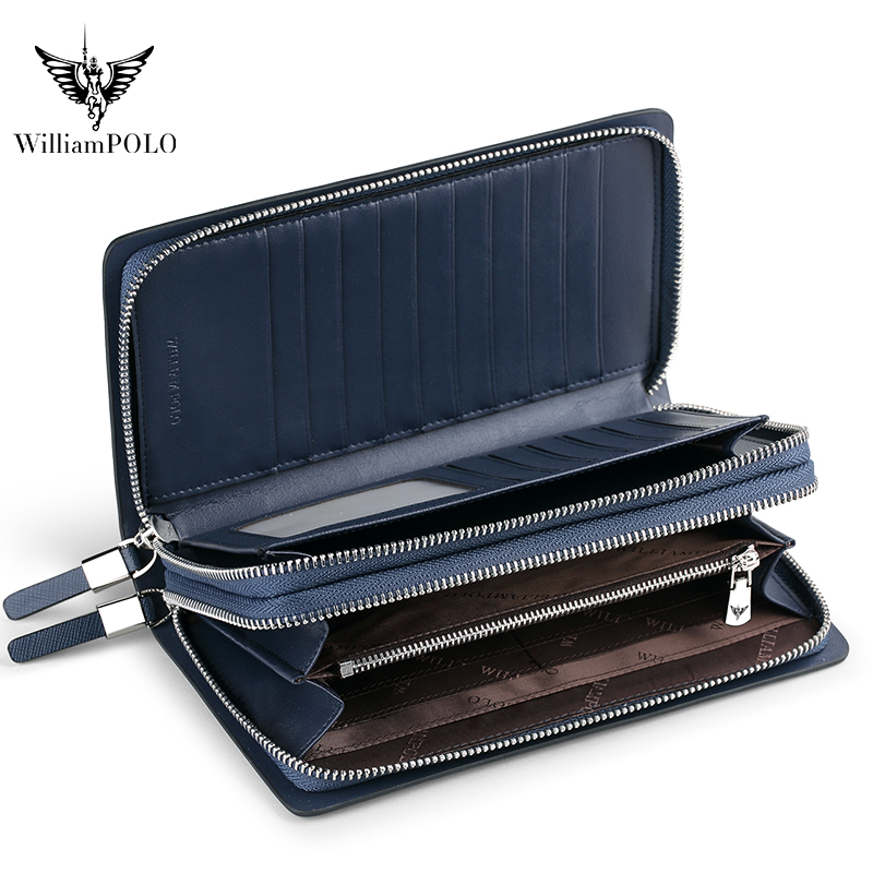 윌리엄폴로 명품 남성 가죽 클러치 백 대용량 장지갑 고 - Phone Accessories Business 리뷰 및 가격