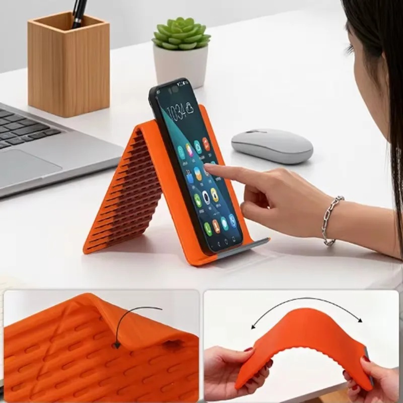 유연하고 접이식인 실리콘 폰 홀더, 휴대용 조절식 다각 - Desk Phone Stand 리뷰 및 가격