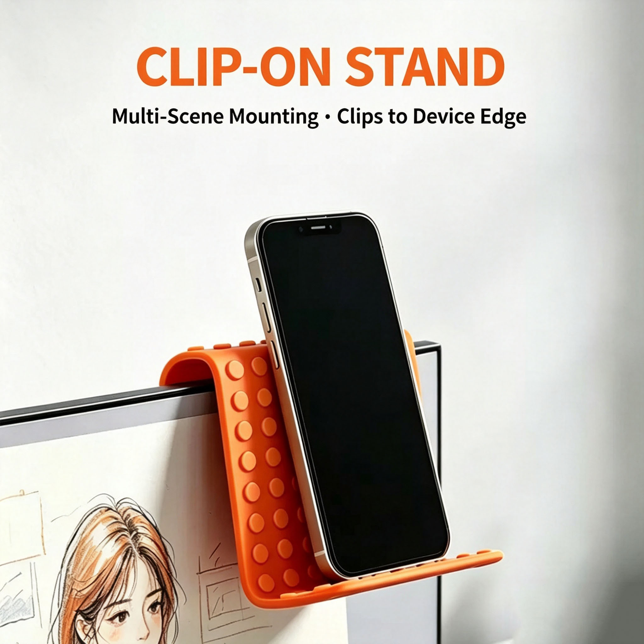 휴대용 범용 휴대폰 거치대 각도 조절 가능 실리콘 데스 - Desk Phone Stand 리뷰 및 가격