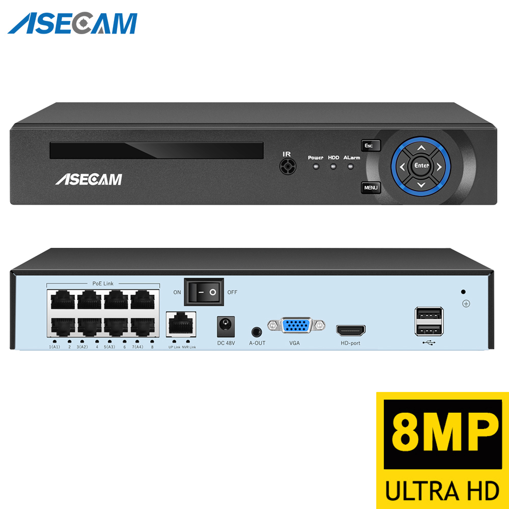 슈퍼 8MP POE NVR 비디오 레코더 오디오 IP  - Phone Accessories Uk 리뷰 및 가격