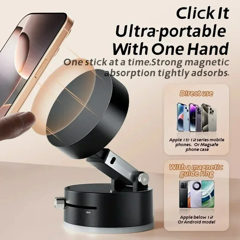 고성능 자기 진공 홀더 접이식 범용 전화 스탠드 자동차 - Phone Accessories Holder 리뷰 및 가격
