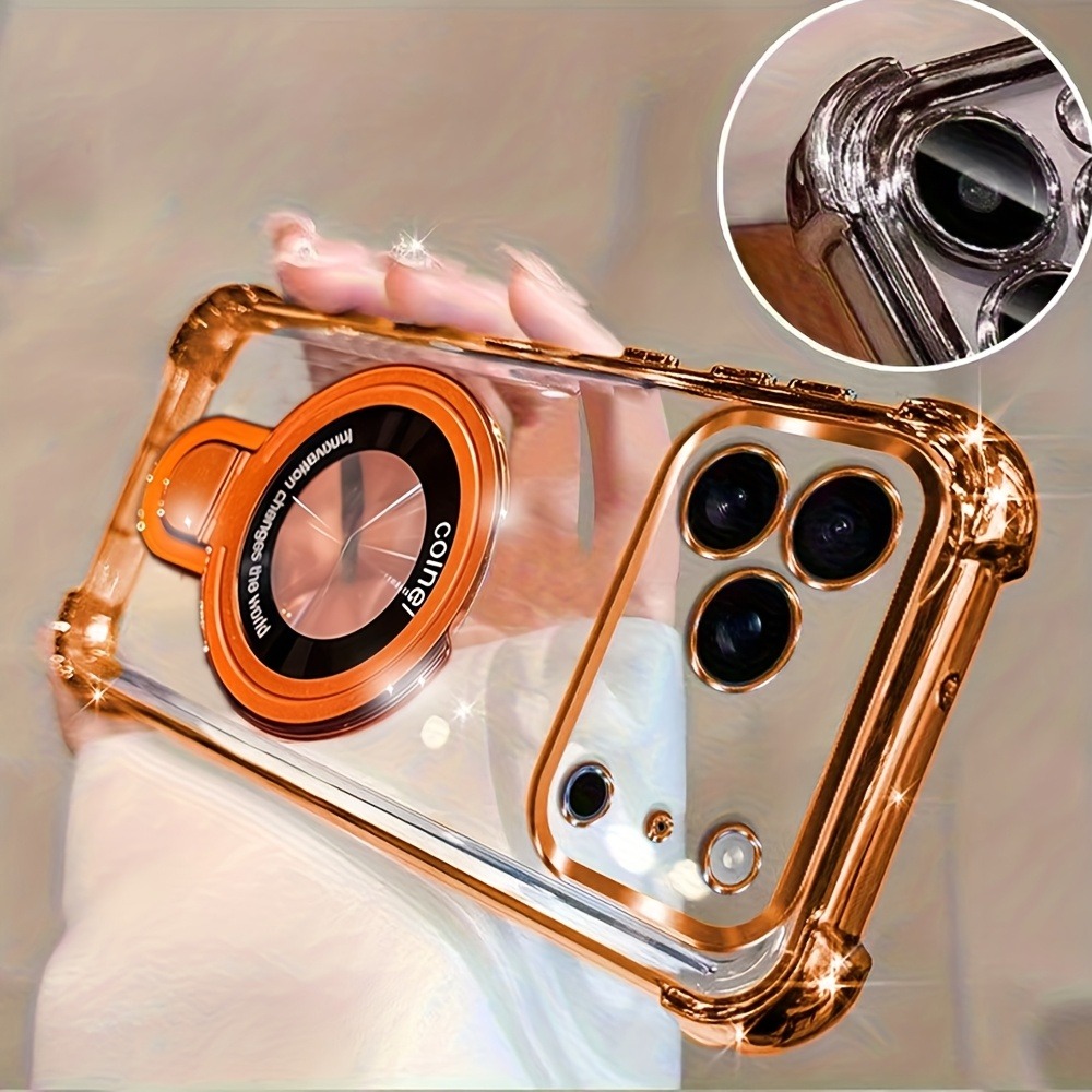 고급 투명 도금 폰 케이스 (아이폰 18, 17, 16 - Phone Ring Holder 리뷰 및 가격