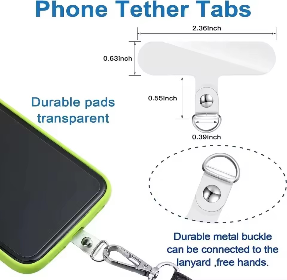 범용 투명 탈부착 가능 폰 랜야드 클립 카드 손목 스트 - Phone Accessories Android 리뷰 및 가격