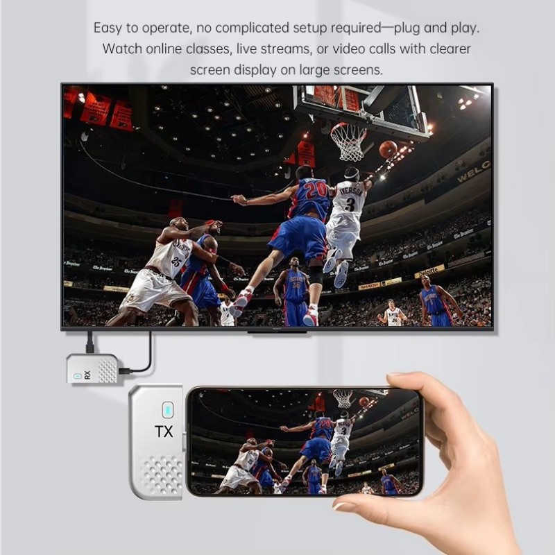 유형 C HDMI 호환 무선 비디오 송신기 수신기 HD - Hdmi Phone Adapter 리뷰 및 가격