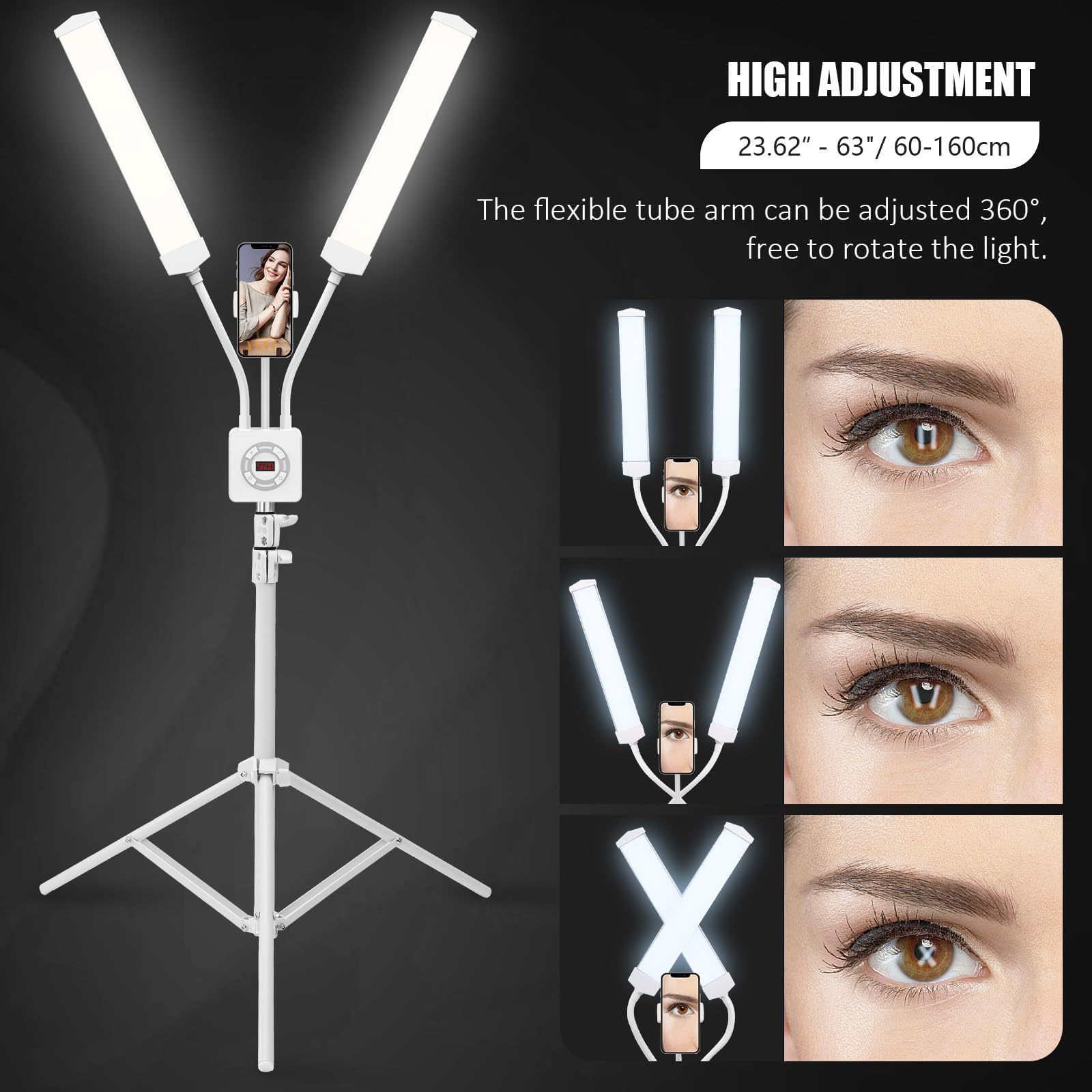 50W 듀얼 암 LED 조명 사진 스튜디오 롱 스트립  - Led Strip Selfie 리뷰 및 가격