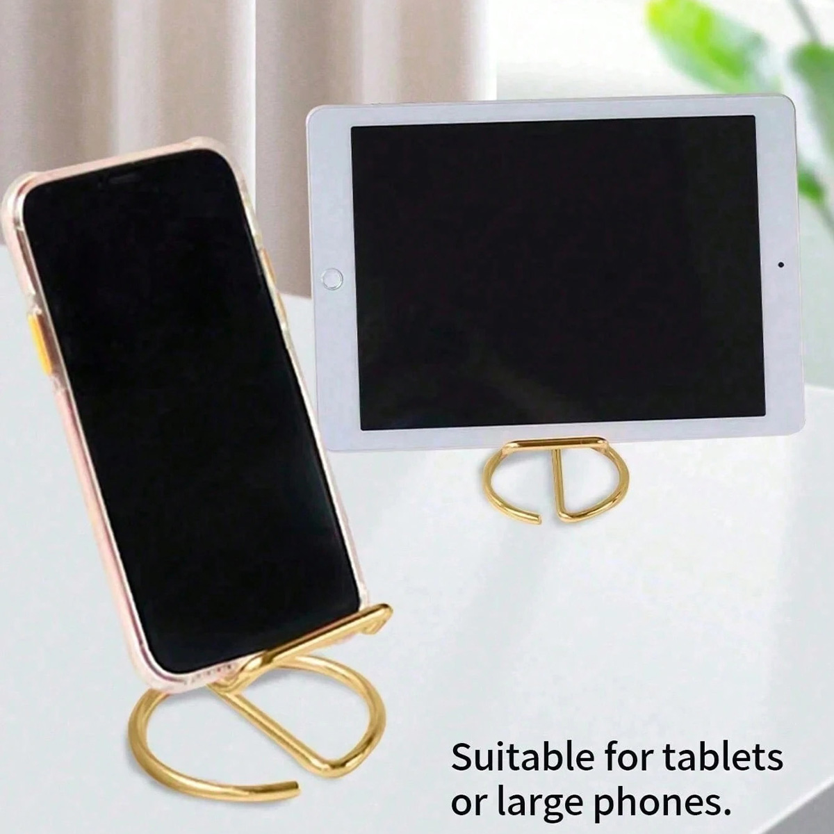 책상용 휴대용 휴대폰 스탠드 간단한 금속 명함 홀더 범 - Phone Accessories Business 리뷰 및 가격