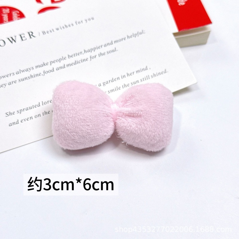 10pcs 핑크 플러시 보우 패브릭 스웨이드 가방 액세 - Phone Accessories Wholesale In China 리뷰 및 가격