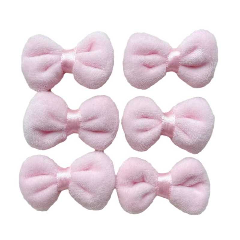 10pcs 핑크 플러시 보우 패브릭 스웨이드 가방 액세 - Phone Accessories Wholesale In China 리뷰 및 가격