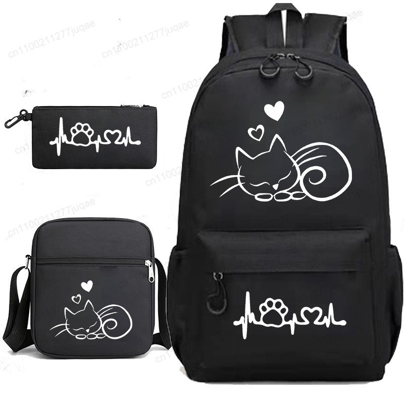 치비 애니메이션 고양이 3종 가방 세트, 여학생 남학생 - Phone Accessories Wholesale In China 리뷰 및 가격