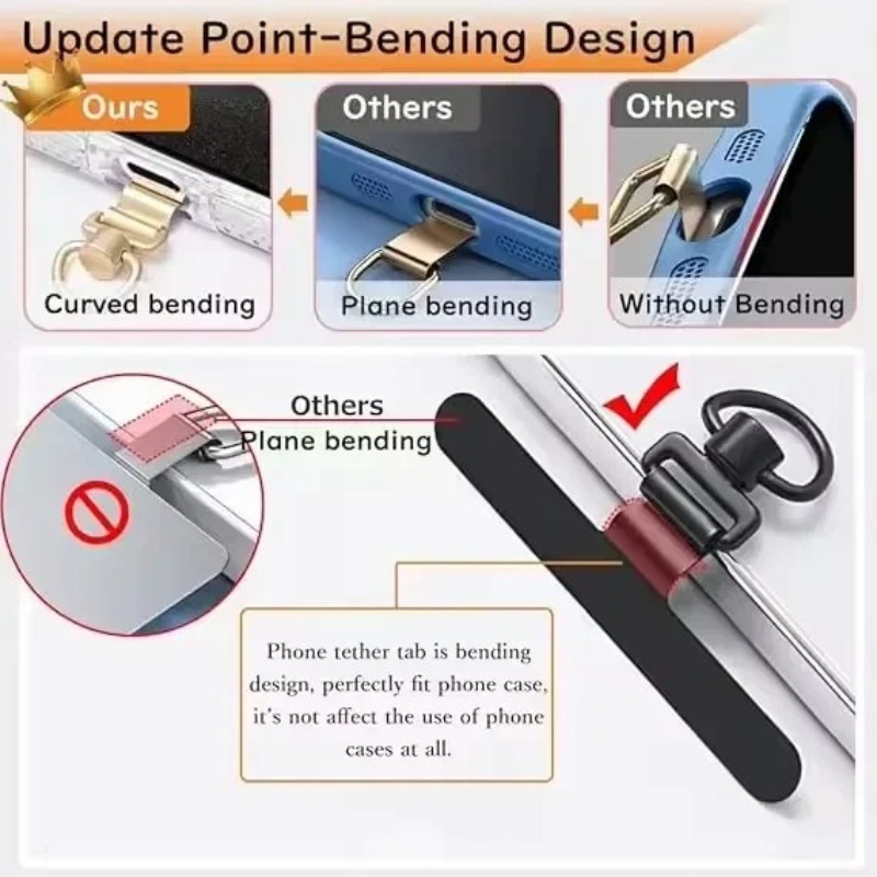 360도 회전 폰 끈 클립 금속 스테인리스 스틸 테더  - Phone Accessories Holder 리뷰 및 가격