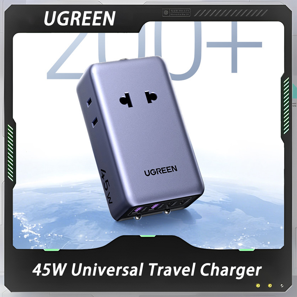 유그린 45W 어댑터 플러그 어댑터 GaN 범용 여행용 - Phone Accessories Uk 리뷰 및 가격