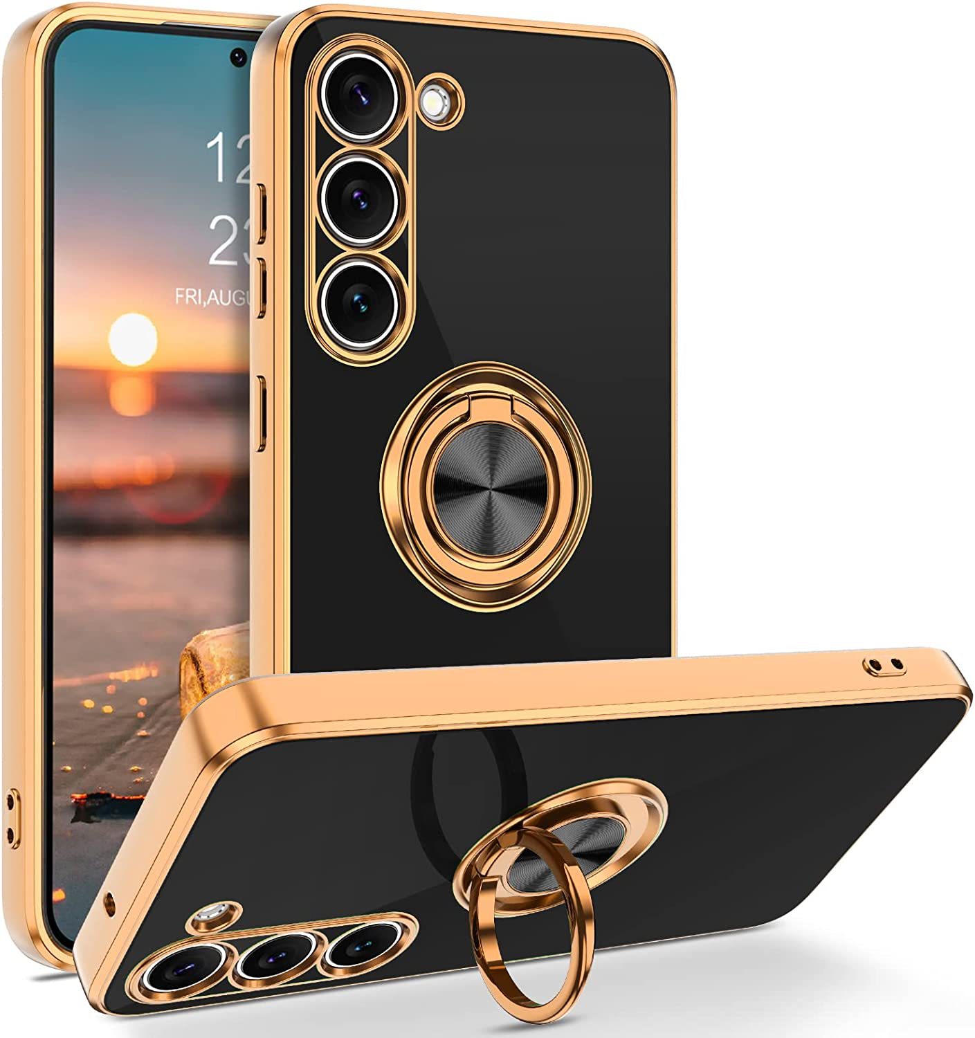 럭셔리 도금 마그네틱 360 ° 삼성 갤럭시 A07 A - Phone Ring Holder 리뷰 및 가격