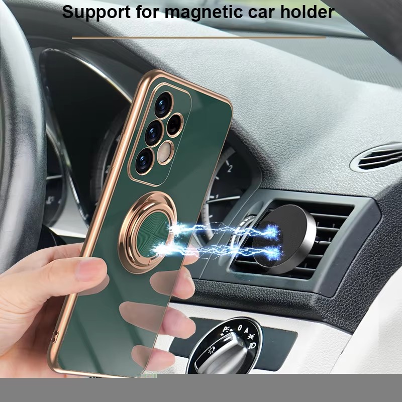 럭셔리 도금 마그네틱 360 ° 삼성 갤럭시 A07 A - Phone Ring Holder 리뷰 및 가격