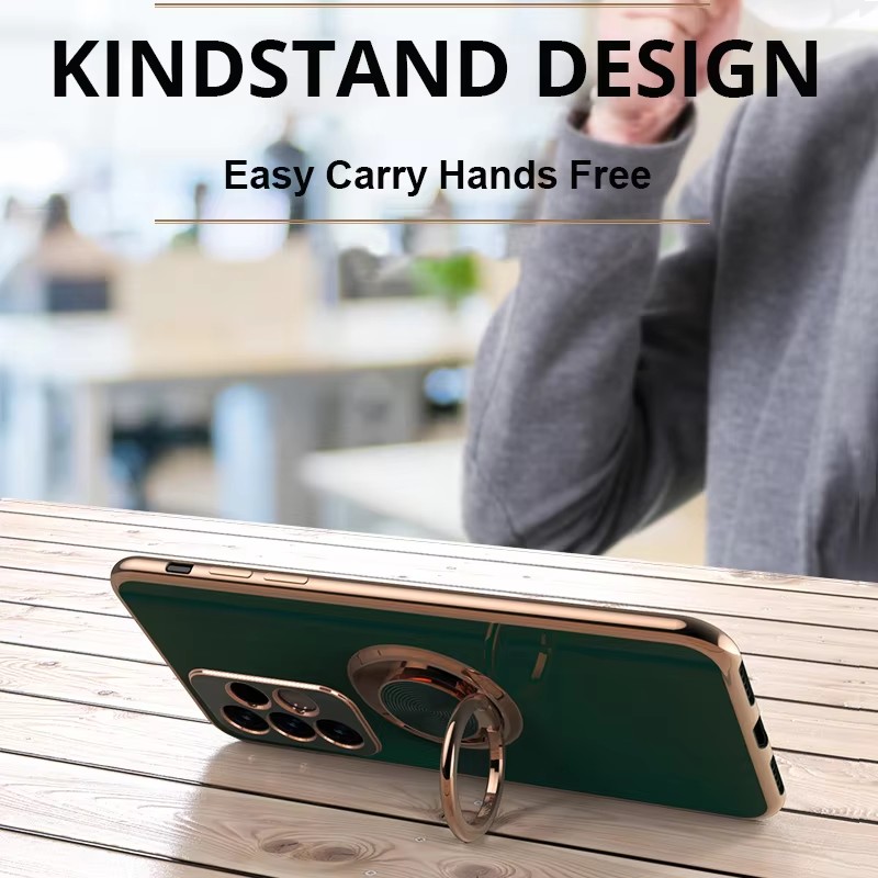 럭셔리 도금 마그네틱 360 ° 삼성 갤럭시 A07 A - Phone Ring Holder 리뷰 및 가격