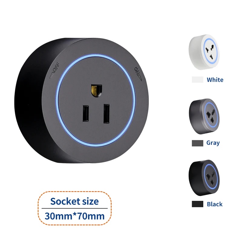 흰색 검정색 벽면 전원 트랙 소켓 EU UK FR 한국 - Phone Accessories Uk 리뷰 및 가격