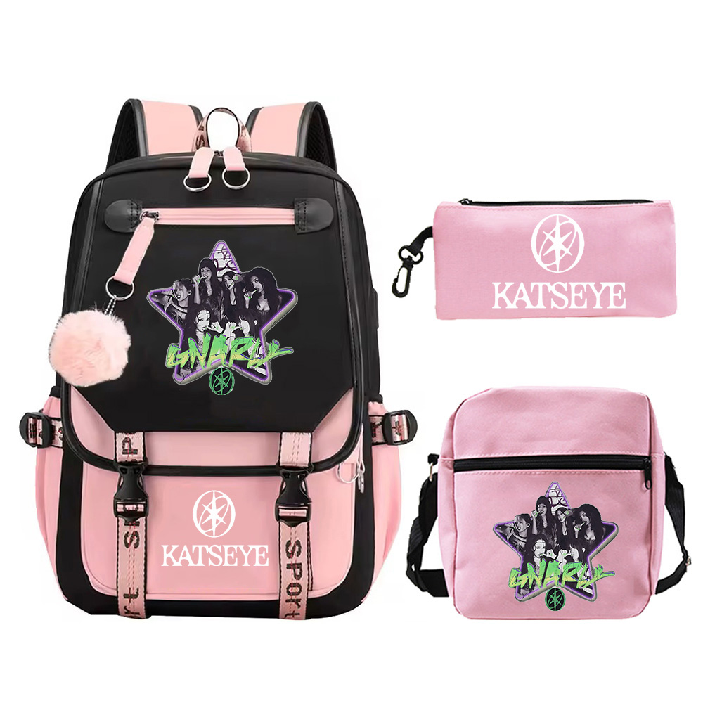 3pcs 세트 Kpop KATSEYE 배낭 소년 소녀  - Phone Accessories Wholesale In China 리뷰 및 가격